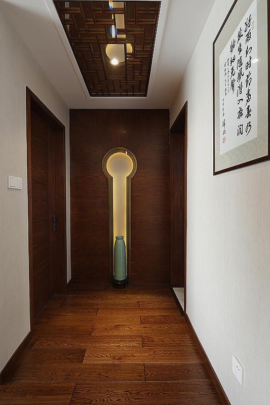过道,背景墙,吊顶,现代,中式,咖啡色