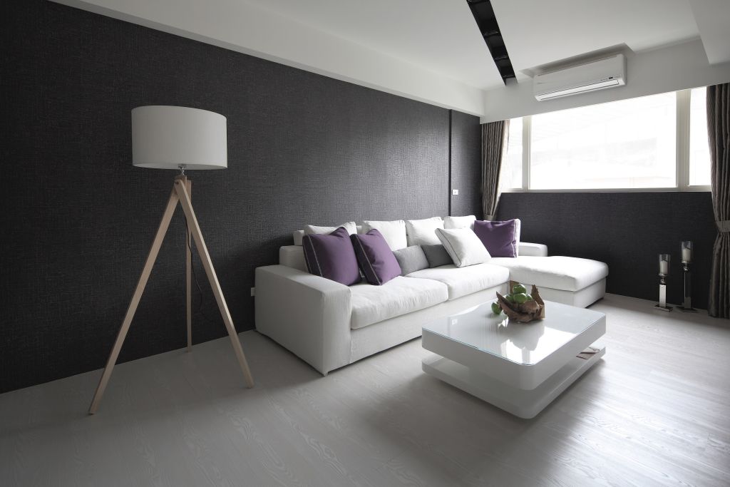 简洁宜家风情客厅白色沙发装饰