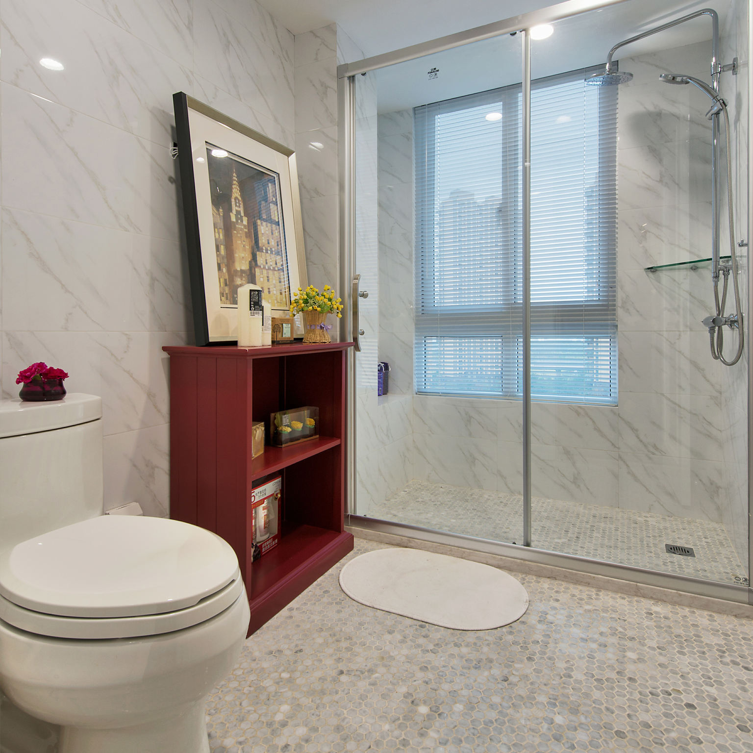 美式风格卫生间淋浴房效果图片