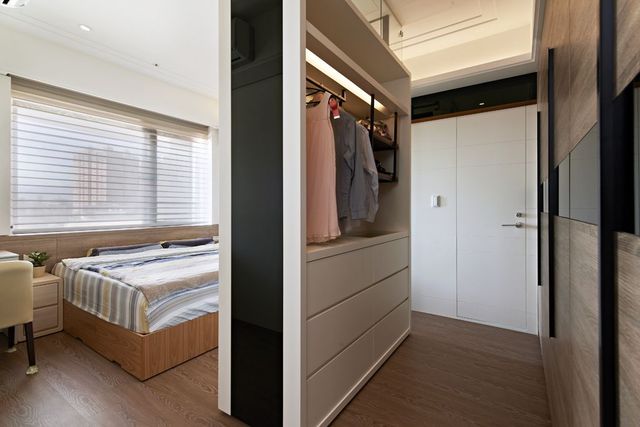 现代家装卧室衣帽间隔断设计