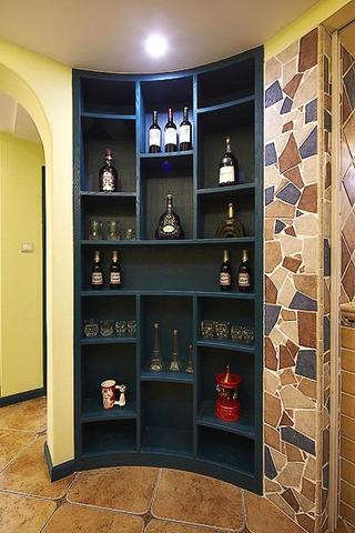 蓝色地中海风格 家居酒柜设计