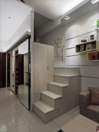 现代创意设计 室内小楼梯效果图
