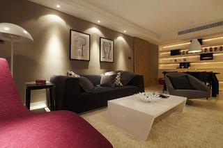 时尚日式客厅沙发背景墙设计