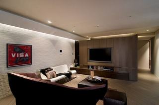 简约现代公寓客厅设计装修图
