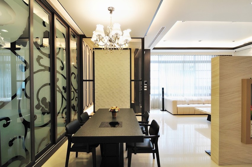 餐厅,简约,黑色
