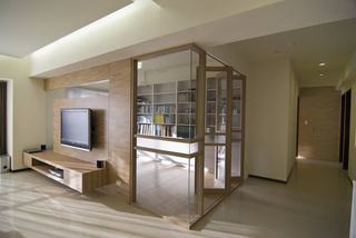 时尚现代书房玻璃折叠门设计