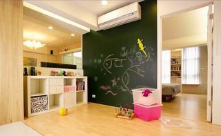 简约儿童房涂鸦墙设计