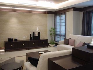 现代新中式 客厅电视背景墙欣赏
