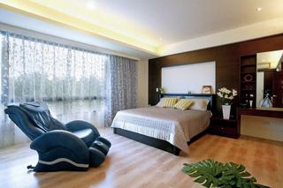 现代日式家居 浪漫卧室窗帘设计