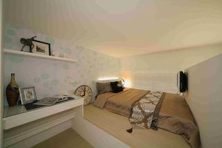 现代简约创意地台卧室床设计