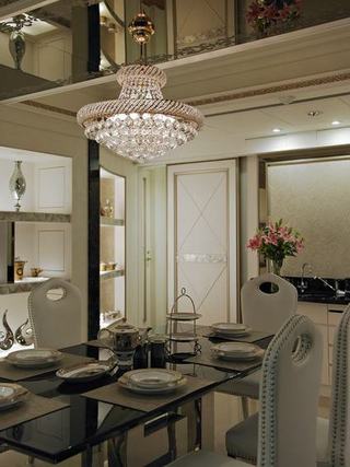 华丽欧式餐厅水晶吊灯设计