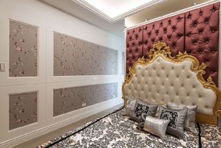 奢华欧式宫廷风 卧室软包背景墙设计