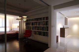 现代家居卧室书房隔断设计