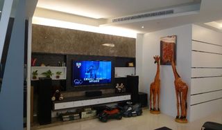 时尚现代装修客厅电视墙设计
