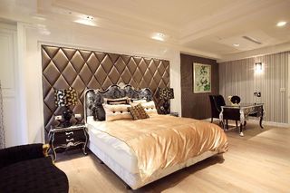 精美古典欧式 卧室软包背景墙设计