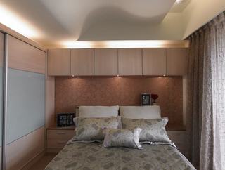 现代简约卧室床头吊柜设计