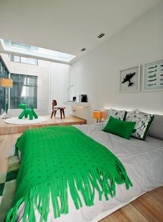 舒适宜家日式设计卧室效果图