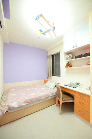 浪漫紫色宜家风 儿童房效果图