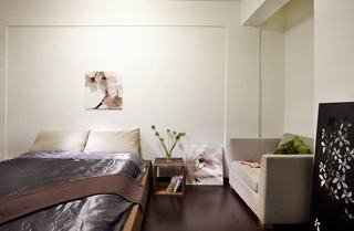 素雅简美式卧室 床头背景墙设计
