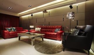 时尚后现代客厅沙发背景墙设计