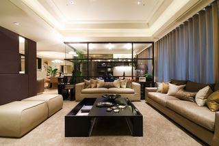 时尚现代公寓客厅茶几装饰图