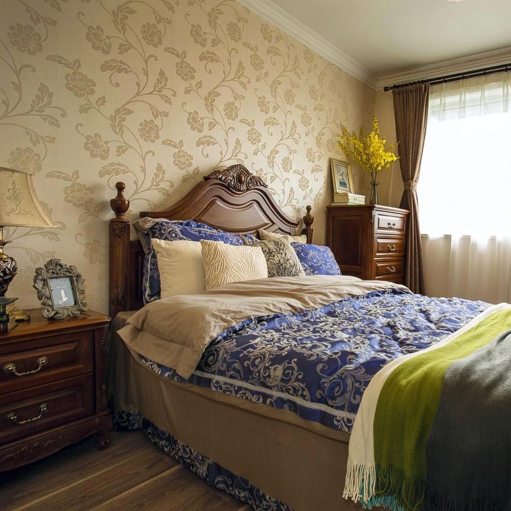 卧室,背景墙,窗帘,其它,混搭,白色,黄色,咖啡色