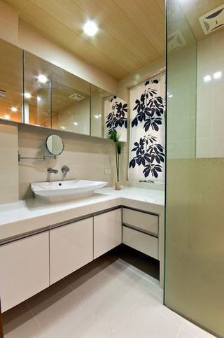 现代新中式卫生间 洗手台设计
