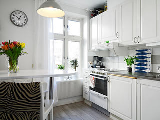 白色北欧装修厨房效果图