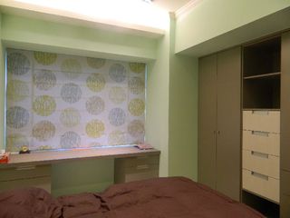 清新现代卧室窗帘装饰图