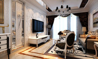 时尚欧式新古典客厅装饰设计