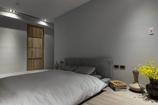 时尚灰色系极简日式卧室设计