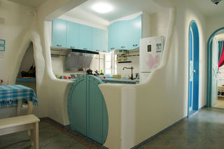 童趣地中海 半开放式厨房隔断设计