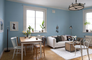 唯美蓝色北欧风情 小公寓装潢设计