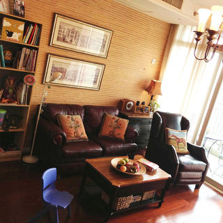 休闲复古美式客厅 沙发背景墙欣赏