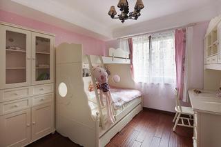 粉色田园风格儿童房装潢案例欣赏图