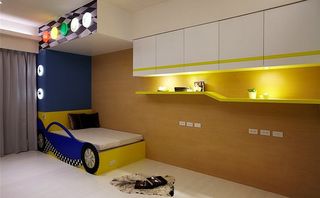 优雅现代儿童房创意小床设计