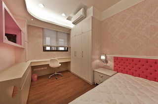 唯美现代粉色卧室布置效果图
