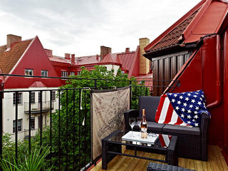 北欧风格休闲小阳台设计