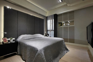 黑白灰现代家居卧室效果图