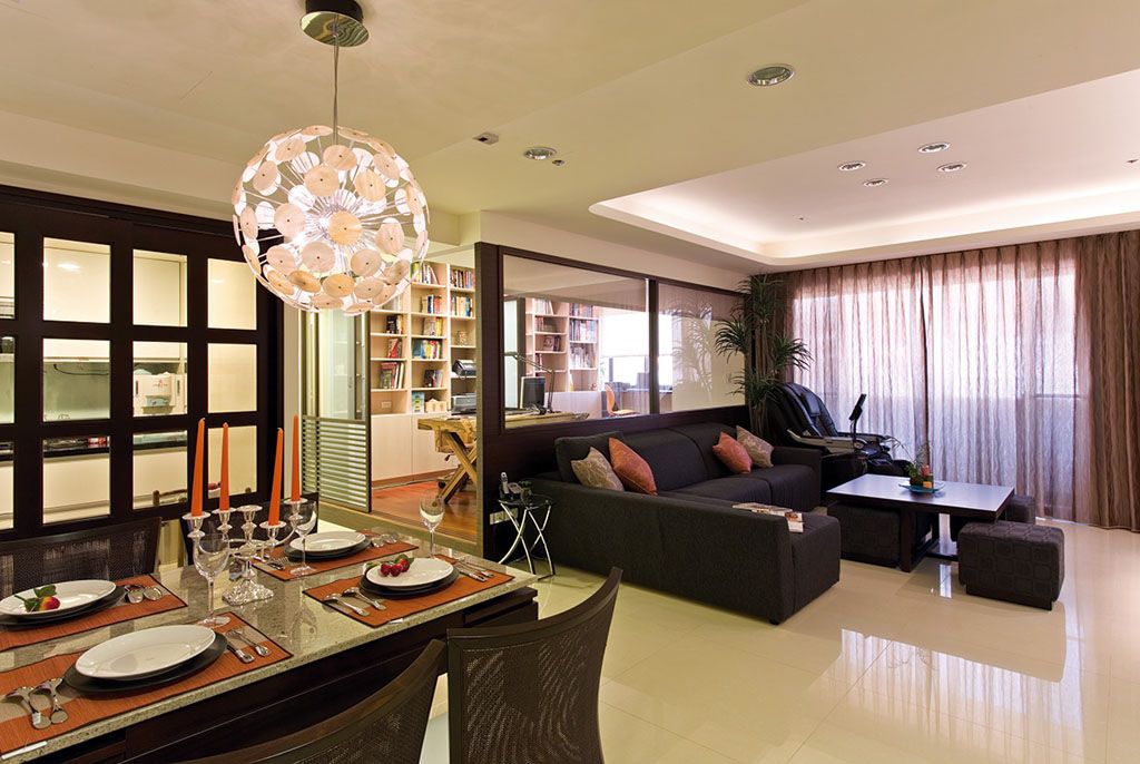 128平现代三居室内 空间规划设计