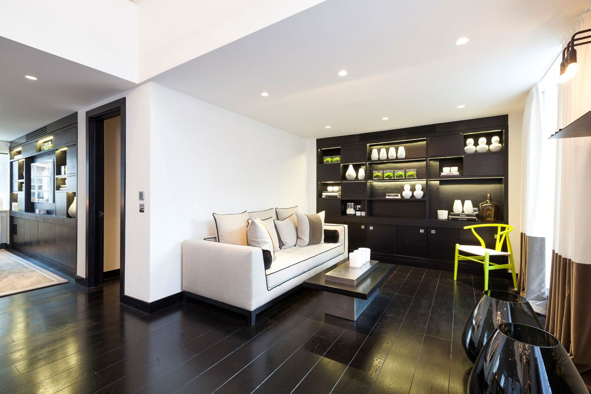 时尚大气黑白现代家居休闲区设计