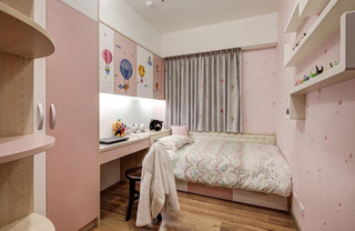宜家风格可爱儿童房粉色装饰效果图