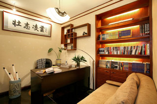 简约新中式书房设计