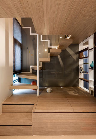 现代风格室内楼梯创意设计效果图