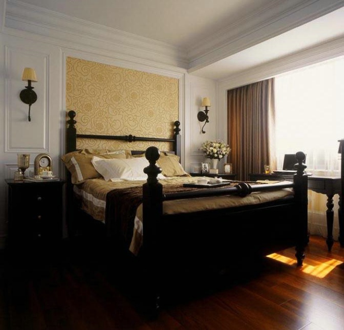 古朴浪漫混搭美式3平米卧室装修案例图
