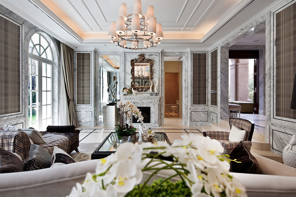 法式新古典贵族风格别墅室内格局分布设计
