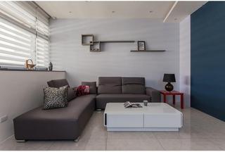别致素雅现代二居客厅沙发装饰效果图