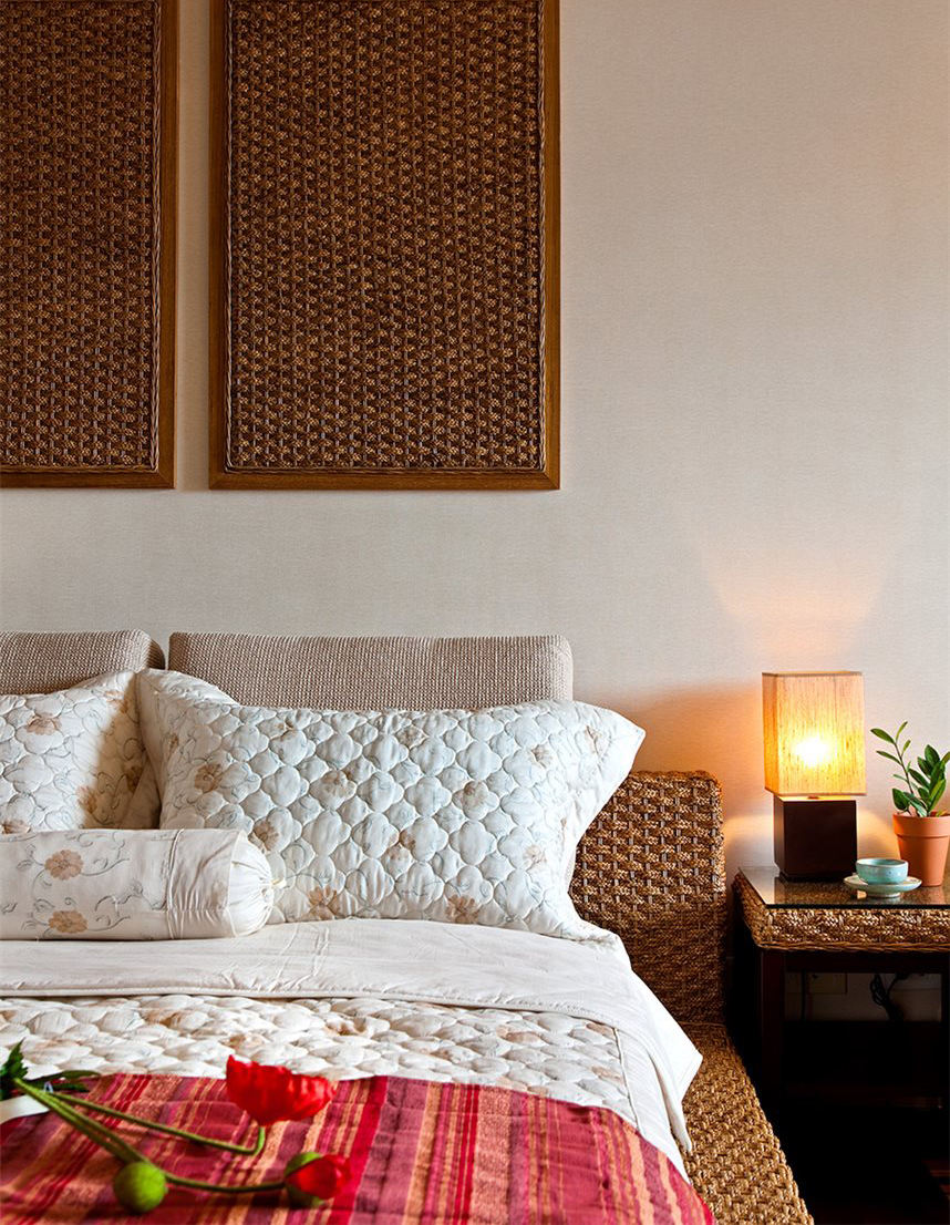 浪漫东南亚风情卧室床头灯设计