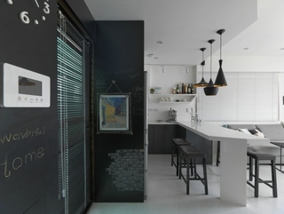 时尚现代家居室内黑板墙设计
