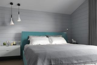 时尚灰色系现代风 卧室背景墙设计